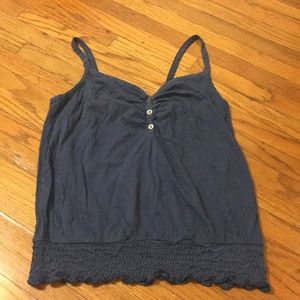 Navy sweetheart top